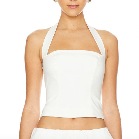 MAJORELLE Tops - MAJORELLE Ivory Halter Tank Top